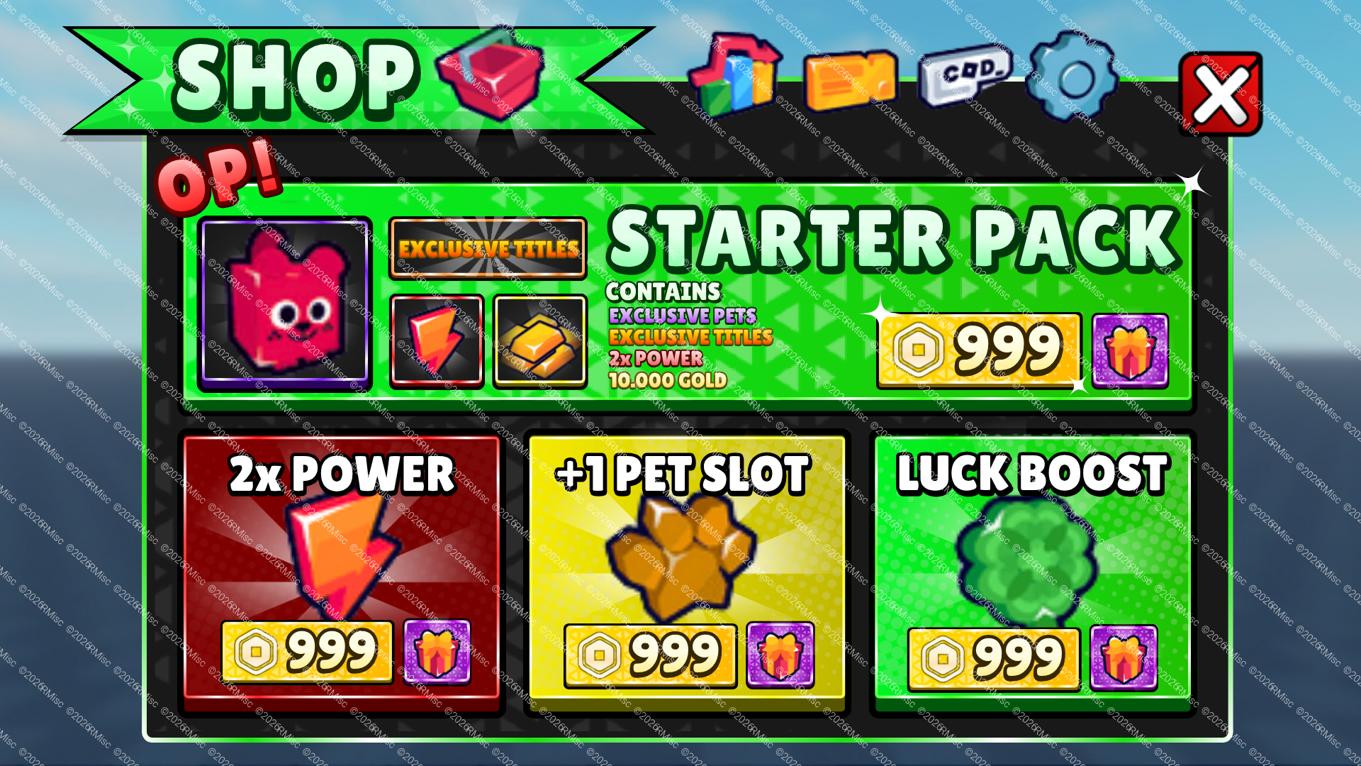 SHOP Frame